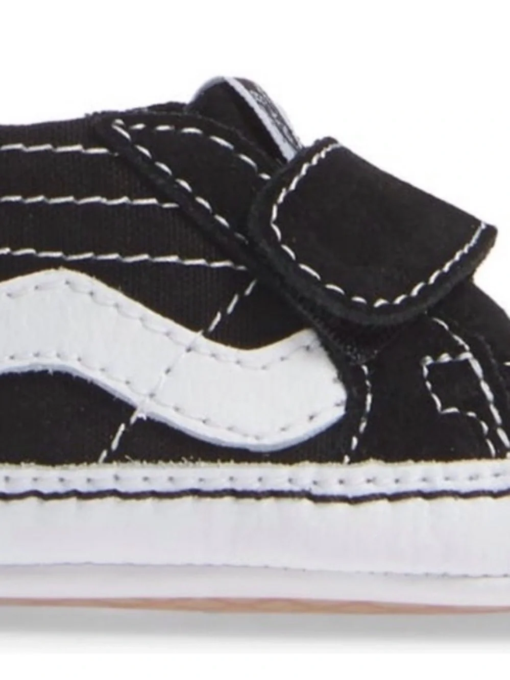 Vans Black and White High-Top Baby Slip-On Sneakers